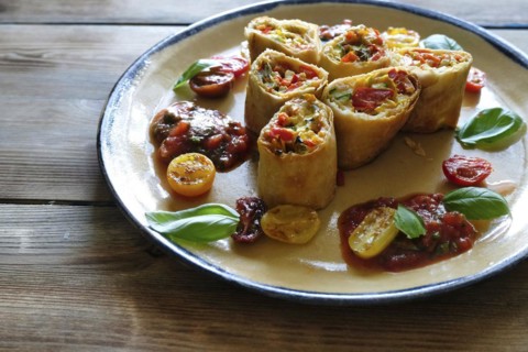 Vegetable strudel