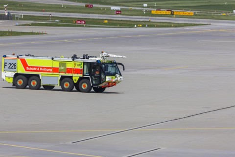 Airport fire brigade vehicle