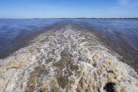 Elbe ferry between Glueckstadt and Wischhafen