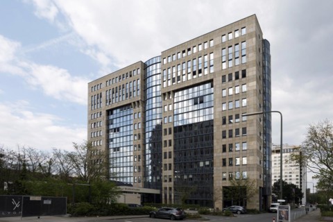 Hans Boeckler Foundation and KKH in the Glockturm office building in Duesseldorf-Golzheim