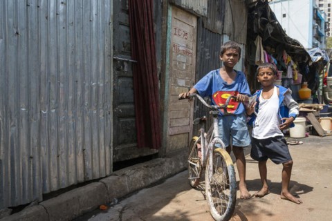 Dharavi in the middle of the city