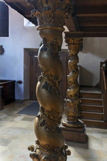 Decorative columns in St Marks Church