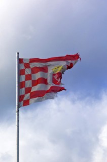 Frayed flag Bremen
