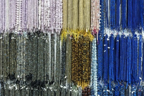 Necklaces made of gemstones