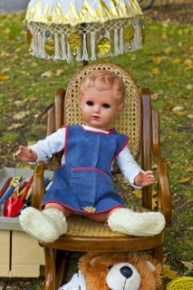 Doll at a flea market