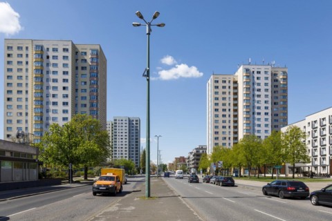 Residential area on Breite Strasse in the city centre