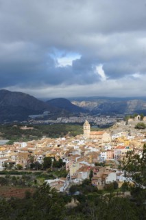 Town view of Polop