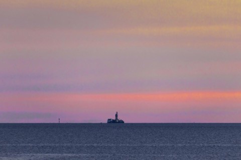 Mittelplate drilling platform in the Meldorfer Bucht