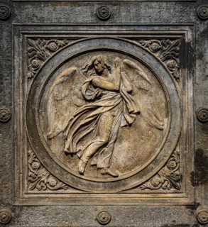 Portal with bas-relief medallions