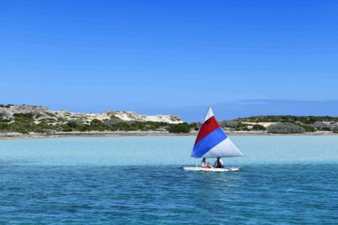 Dinghy landing at Warderick Wells