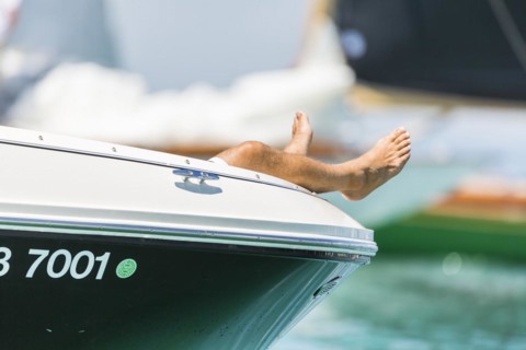 Midday nap on a sailing yacht