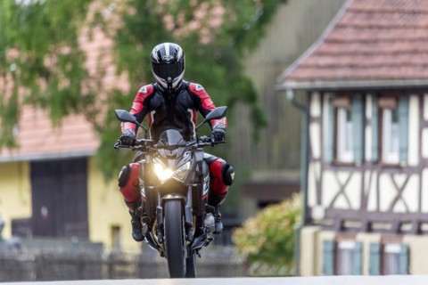 Motorcyclists in the idyllic Lautertal