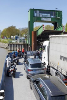 Elbe ferry between Glueckstadt and Wischhafen