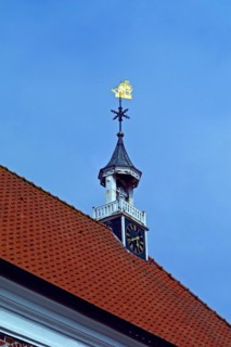 Church tower with weather vane
