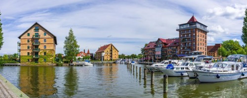 Residential storage at the port and city harbour of Neustrelitz