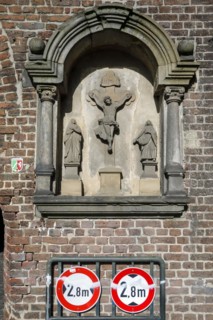 Religious relief on the cow gate of the city of Kempen