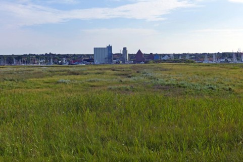 View of the Graswarder nature reserve