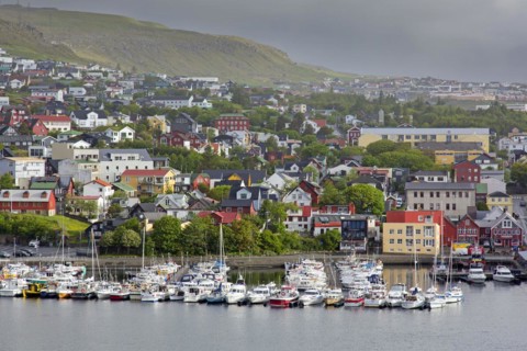 View over the port