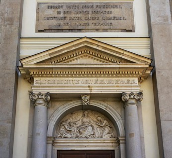 Side entrances at the German Cathedral