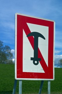 Prohibition sign Anchoring prohibited