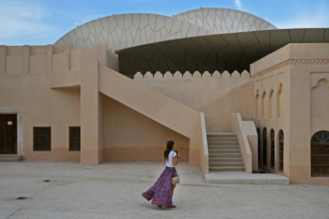 The old palace of Sheikh Abdullah bin Jassim Al Thani on the grounds of the National Museum of Qatar