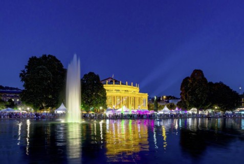 Summer festival in front of the opera house