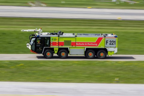 Airport fire brigade vehicle