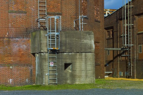 Former air raid shelter on the grounds of BWK