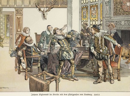 Johann Sigismund in Dispute with the Count Palatine of Neuburg 1613
