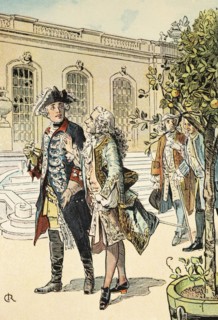 Frederick II the Great in Conversation with Voltaire
