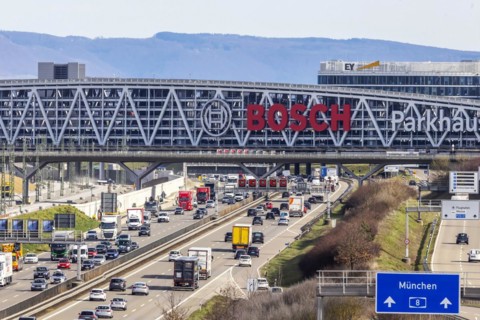 A8 motorway at the airport