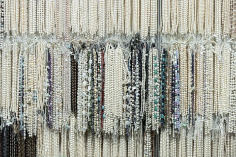 Necklaces made of gemstones