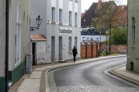 Perleberg town mill in the historic town centre