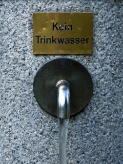 No drinking water