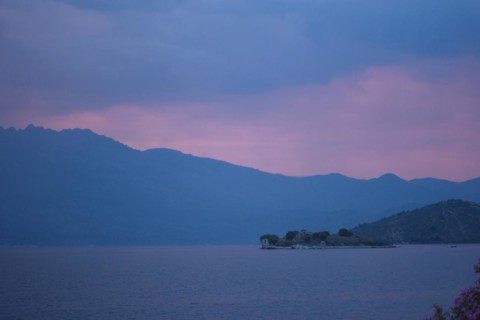Evening atmosphere at Lake Bafa