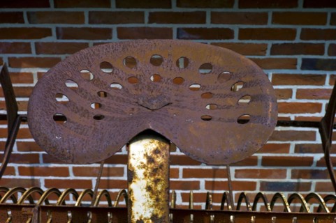 Rusty tractor seat