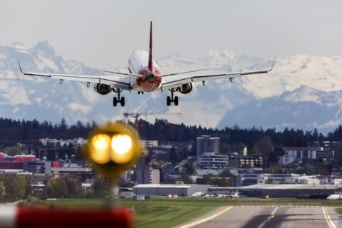 Aircraft on landing