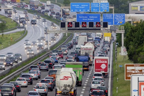 A8 motorway at Stuttgart junction