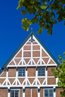 Gable of an old half-timbered house