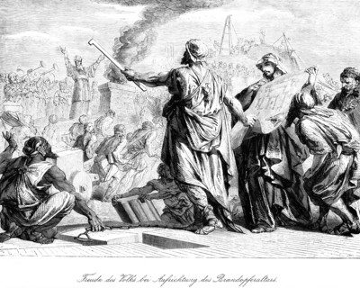 Joy of the People at the Erection of the Altar of Burnt Offering