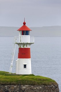 Skansin lighthouse at the historic fortress beside the port of Torshavn