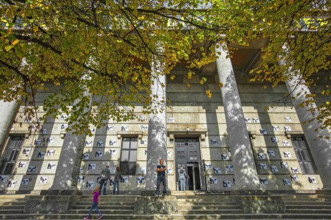 South facade with entrance