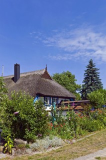 Thatched house in Wustrow Fischland