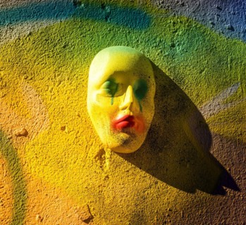 Yellow plaster mask