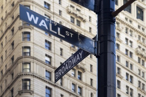 Strassenschild Wall Street