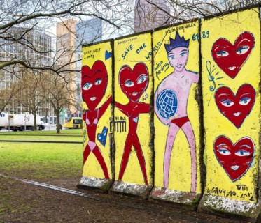 Graffiti on the remains of the Wall at Potsdamer Platz