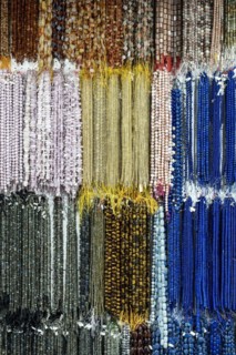 Necklaces made of gemstones