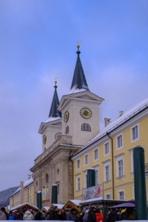Tegernsee Monastery with Christmas Market in Winter