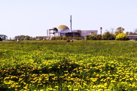 Decommissioned Brokdorf nuclear power plant