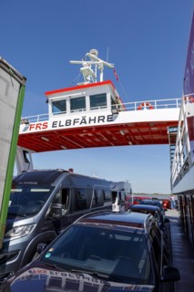 Elbe ferry between Glueckstadt and Wischhafen